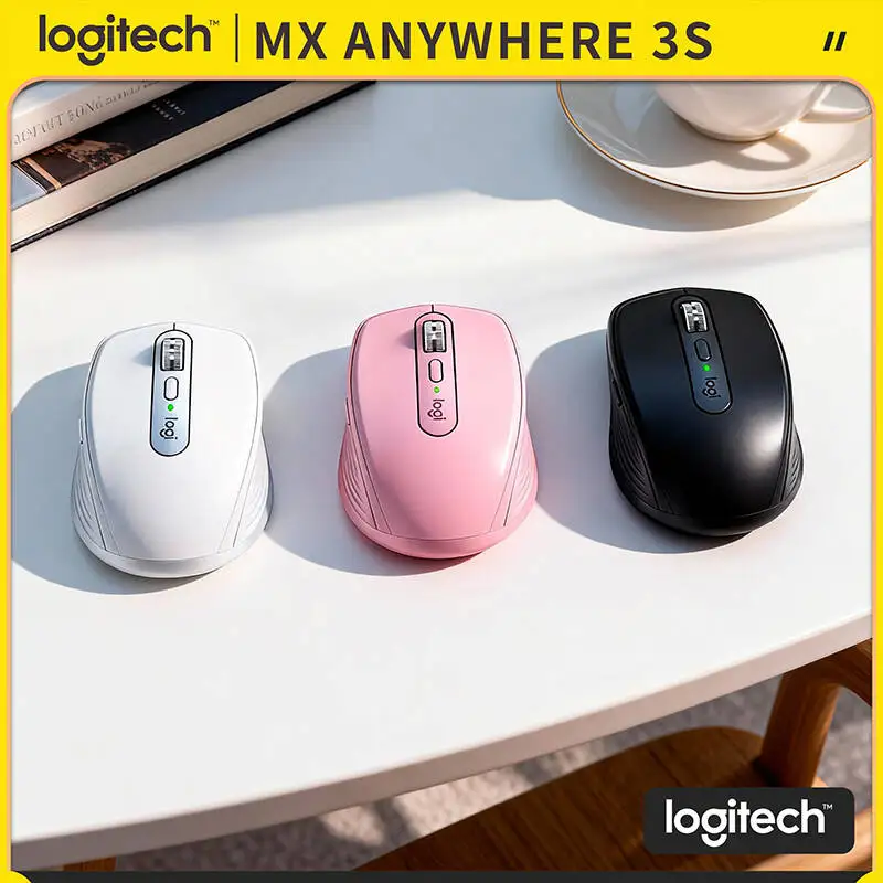 

Компактная мышь Logitech MX Anywhere 3S, эргономичный дизайн, перезаряжаемая, с быстрым прокруткой для портативных ПК Mac