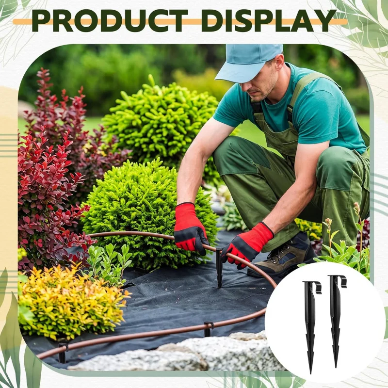 5/15Pcs Irrigation Stakes Hold down Drip Irrigation Hose and Sprinkler Hoses, for Garden Landscaping and Lawn Watering Systems