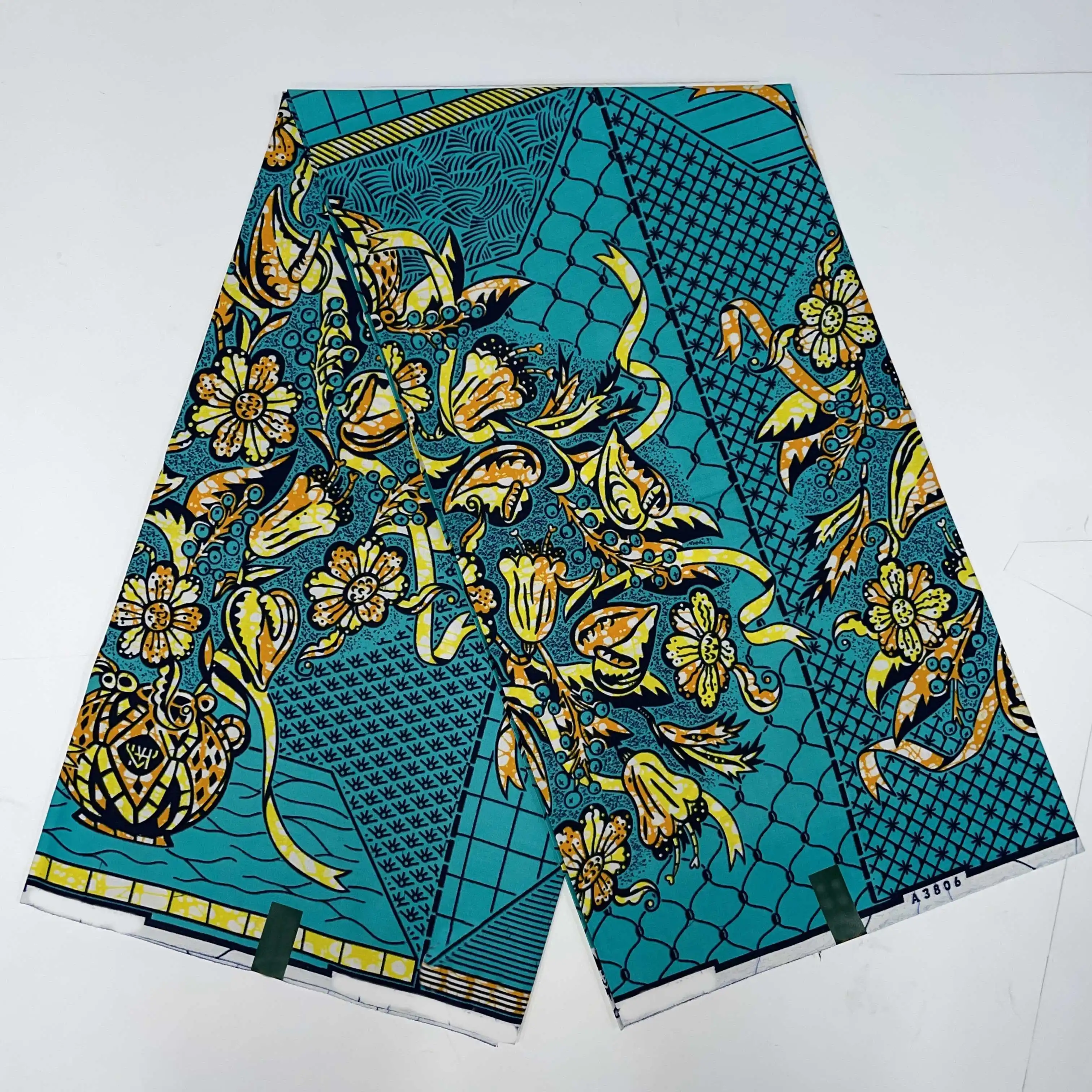 Ankara Wax Fabric 2024 High Quality African Wax Print Fabric 100% Cotton Soft Guaranteed Veritable African Real Wax Pagne Dress