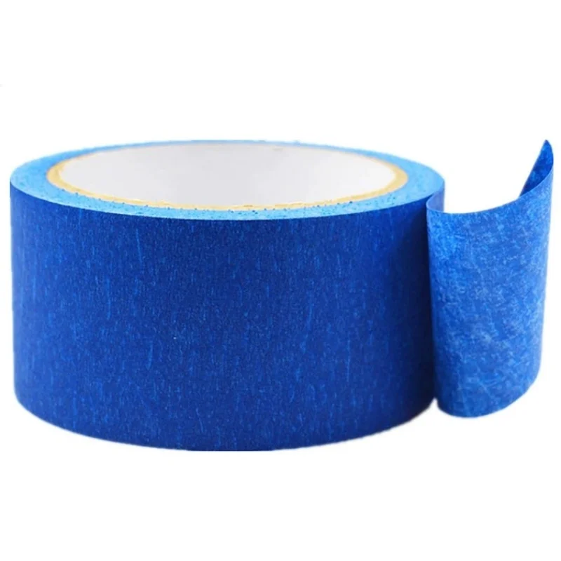 Blue Painter Masking Tape For Painting Edges Trim Wall Ceiling Finishing Clean Release Trim Edge Painter's Tape Residue Free