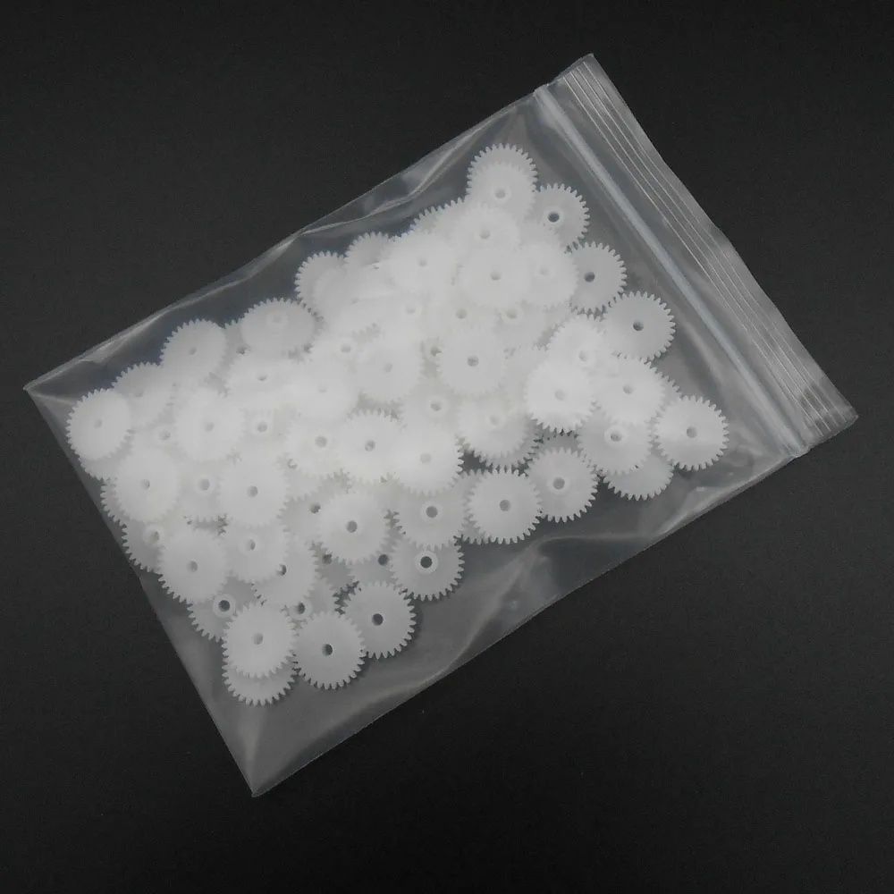 Value Pack 100Pcs Plastic Drive Gear Wheel 30T2.5A 30 Teeth 2.45mm Bore Tight Fit 2.5mm Shaft 4×16mm for DIY Robot Vehicle 2.5A