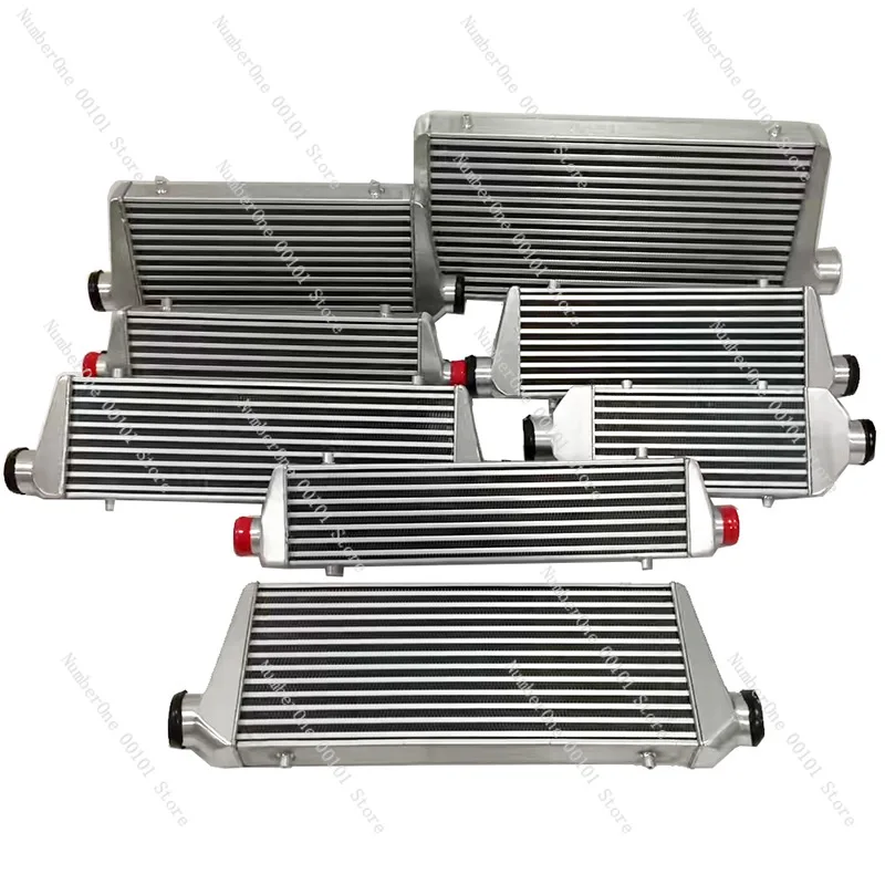 Universal Aluminum Front Mount Intercooler Radiator, Inlet & Outlet Diameter 51mm / 63mm / 76mm