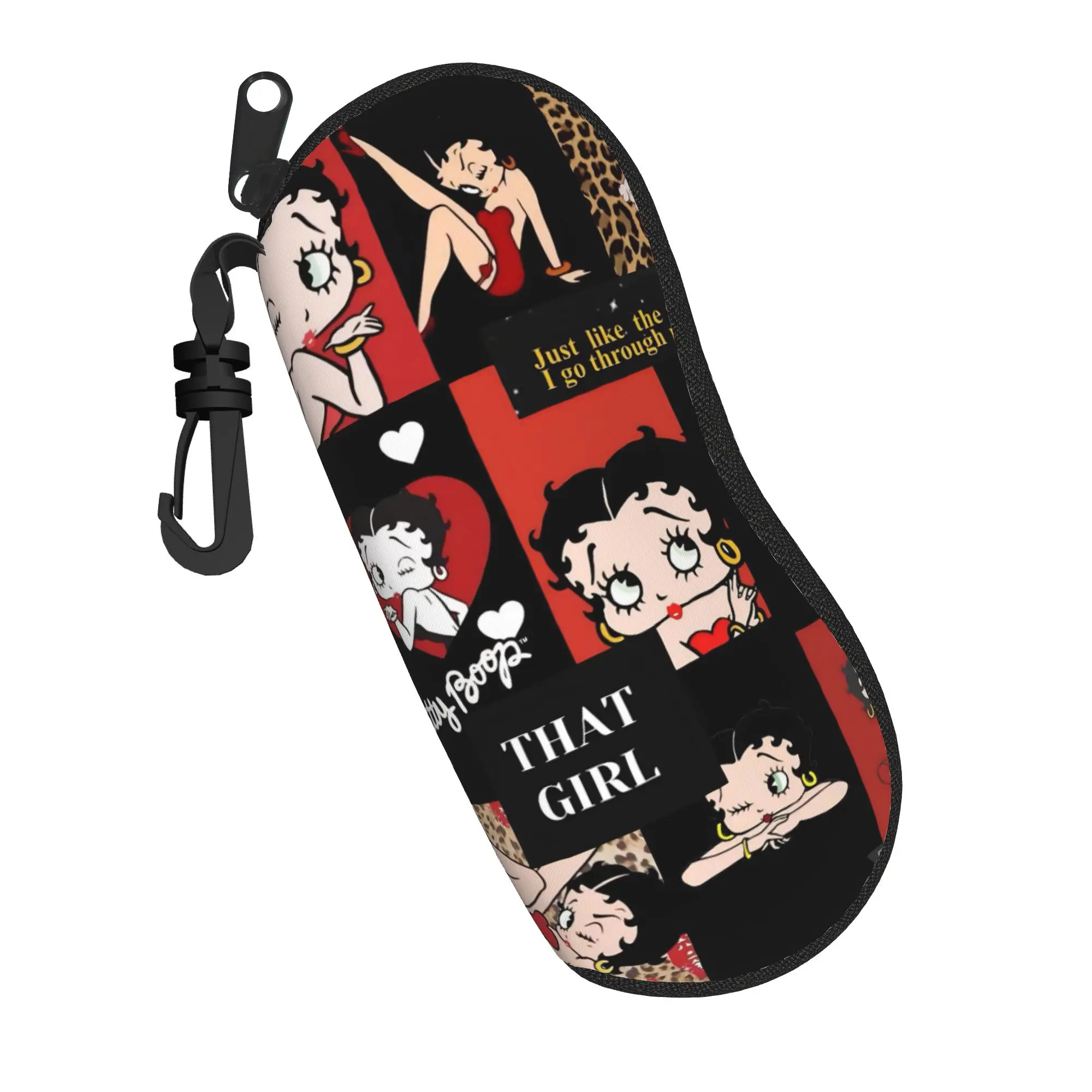 B-Bettys Boops Glasses Case Unisex Lightweight Box  Reading Protector Print Glasses Box