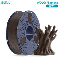 SUNLU Multiple Wood Filament Wood Texture PLA 3D Printer Filament No Warping No Stringing 3D Filament