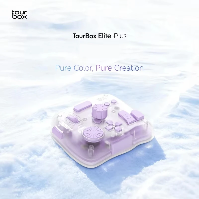 TourBox Elite Plus Bluetooth Custom Keypad Extreme Realm Series Non-slip Mat Office Keyboard for IPad Painting Procreate