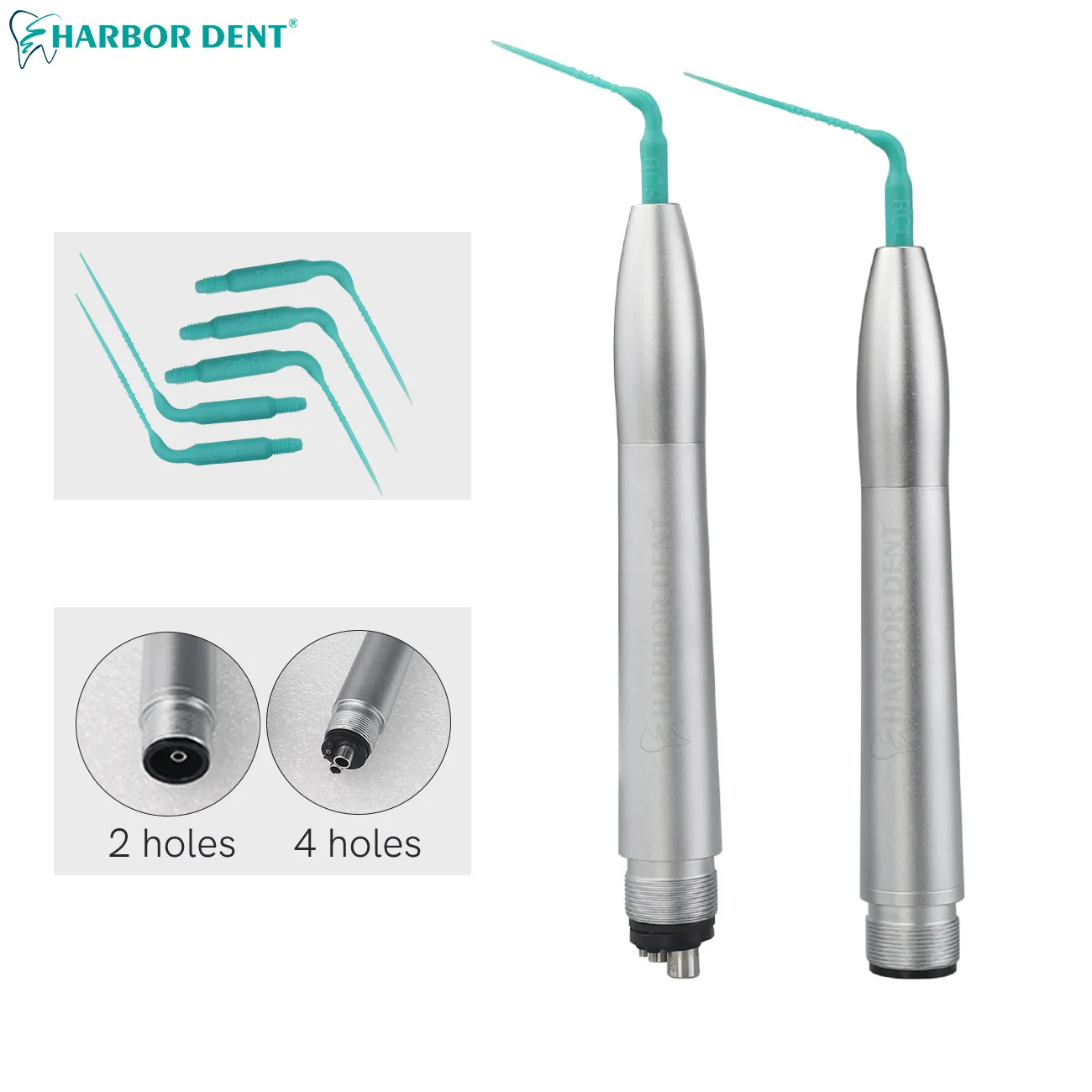 Dental Air Scaler Handpiece /5PCS Plastic Activation Irrigation Perio Scaling Tips 2/4 Holes Dentistry Tools