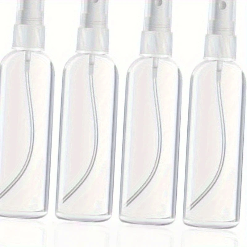 3 botellas de spray de viaje pequeñas de 3,4 oz y 100 ml, recargables, a prueba de fugas y con diseño de niebla fina, utilizadas para cosméticos y cosméticos.