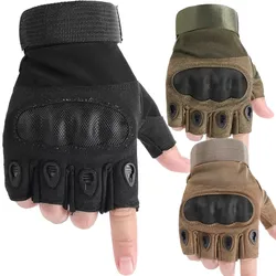 Hard Knuckle Tactical Gloves Half Finger Women Men's Combat Hunting Shooting Paintball Duty Male Fingerless Gloves Tactical
