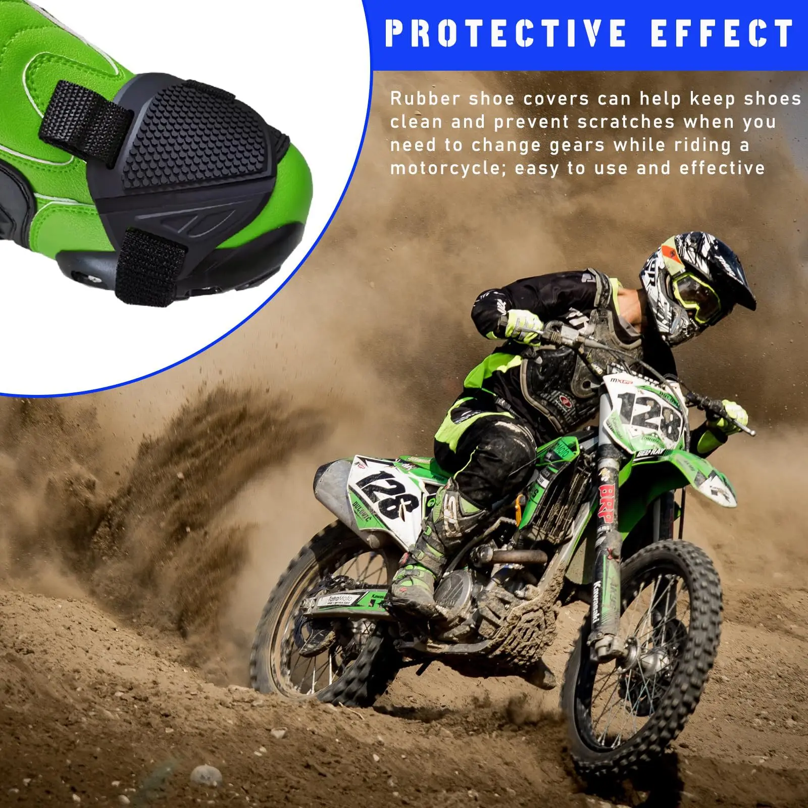 Motorcycle Gear Shift Pad and Shoe Cover Universal Fit Durable Boot Protector for Men Women Riding Accessories