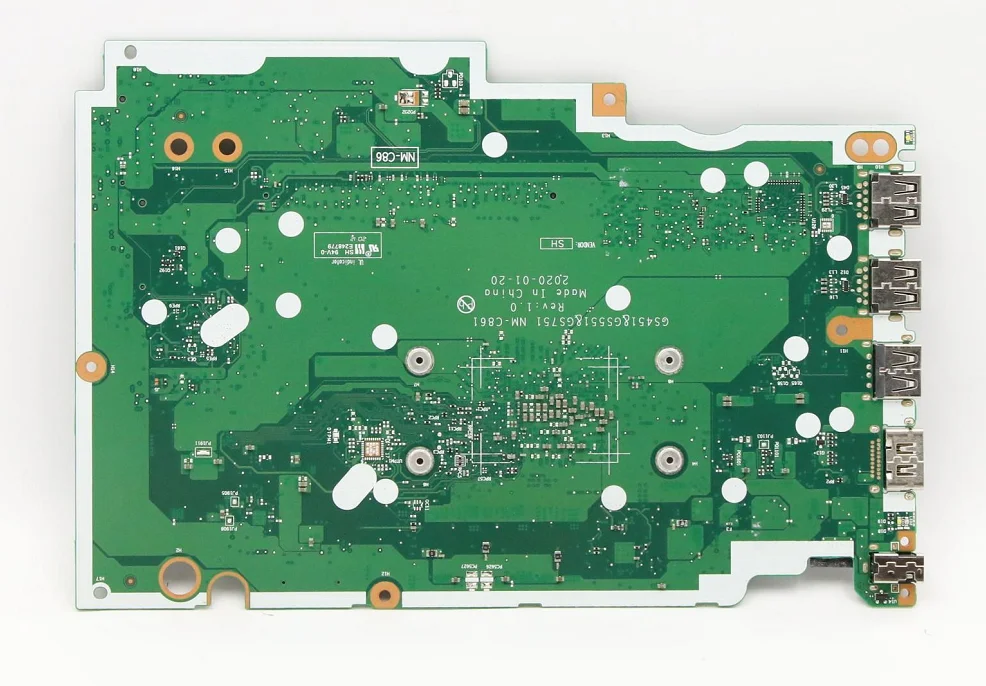 Placa-mãe do portátil para Lenovo IdeaPad, compatibilidade do modelo, R7-4700U RAM, 4G, NM-C861, 3-14ARE05, 3-15ARE05, 3-17ARE05, quente