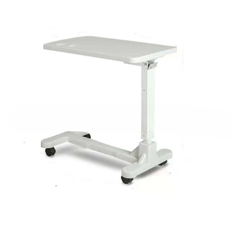 

ABS lifting movable dining table Hospital nursing bedside table Multi-functional bed wooden nursing table in Yuezi Club