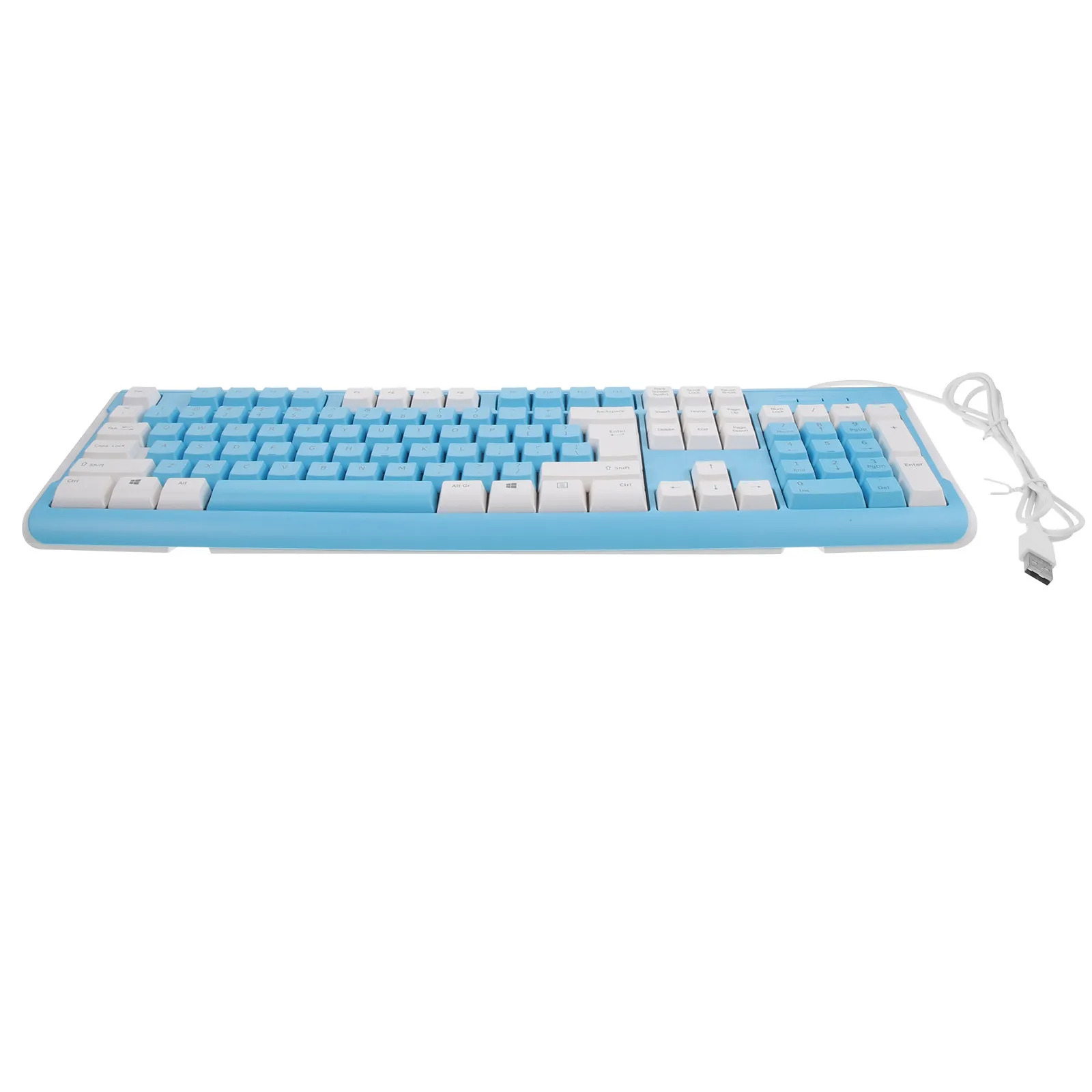 Wired Computer Keyboard with Numeric Keypad High Durability ABS Build Non-Interference Gaming Typing for Office