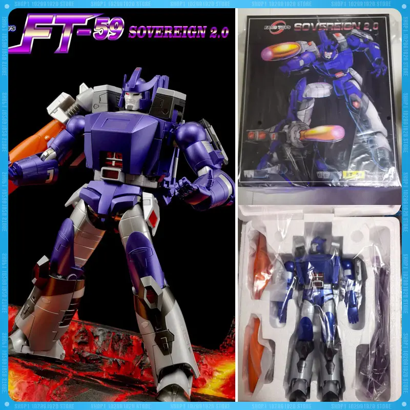 EM ESTOQUE Transformação FansToys FT-59 FT59 2.0 VER Galvatron SOVEREIGN Action Figure Modelo Coleção Brinquedos Presente