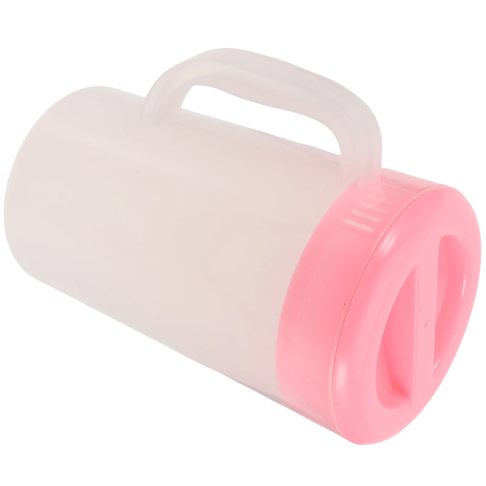 

Water Pitcher Large Capacity Cold Jug Juice Bottle Container Pink Beverage with Lid Plastic Drink