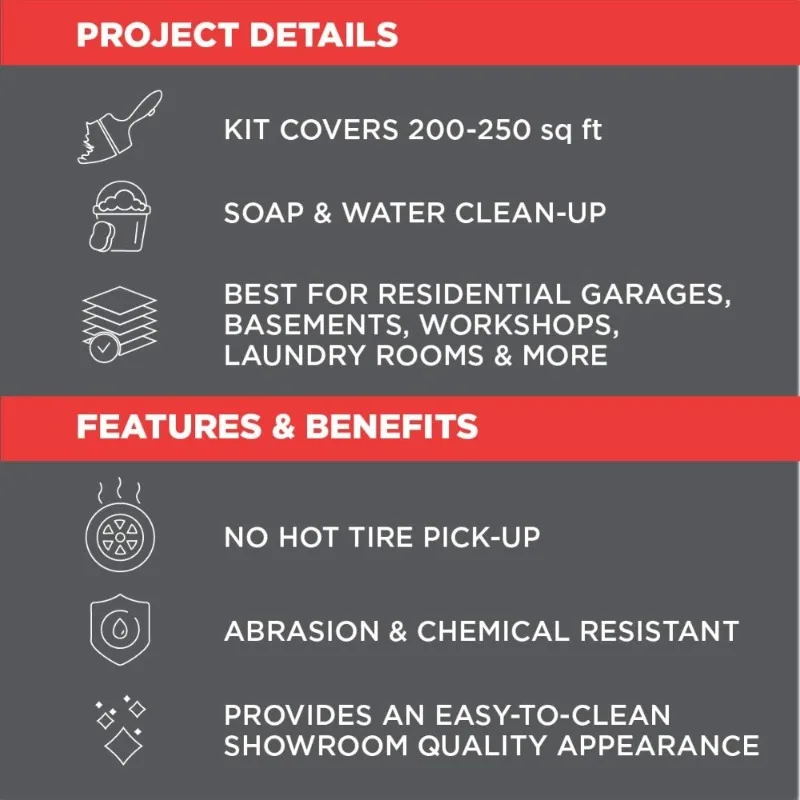 Epoxy Garage Vloercoating Kit 1-auto Glanzend Grijs Sealer Verfresurfacer