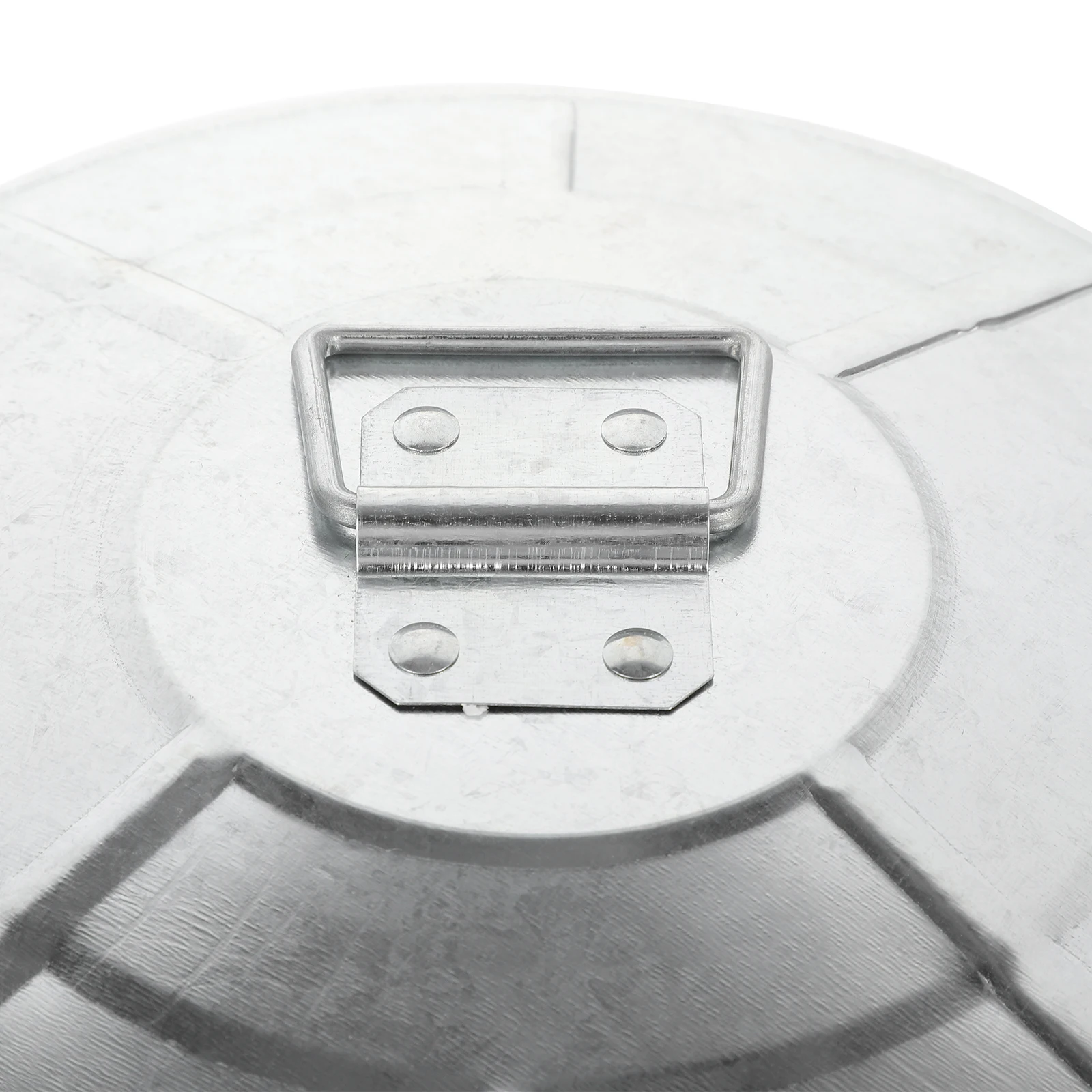 

1pc Metal Garbage Can Large Capacity Outdoor Trash Bin For Kitchen Bedroom Office Modern Recycling Wastebasket Container