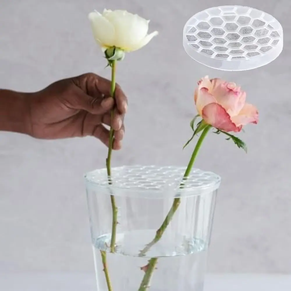 DIY Arrangement Holder Vase Grid Insert Flower Arrangements Supplies Plant Straw Fixation Flower Stem Holder Reuseable