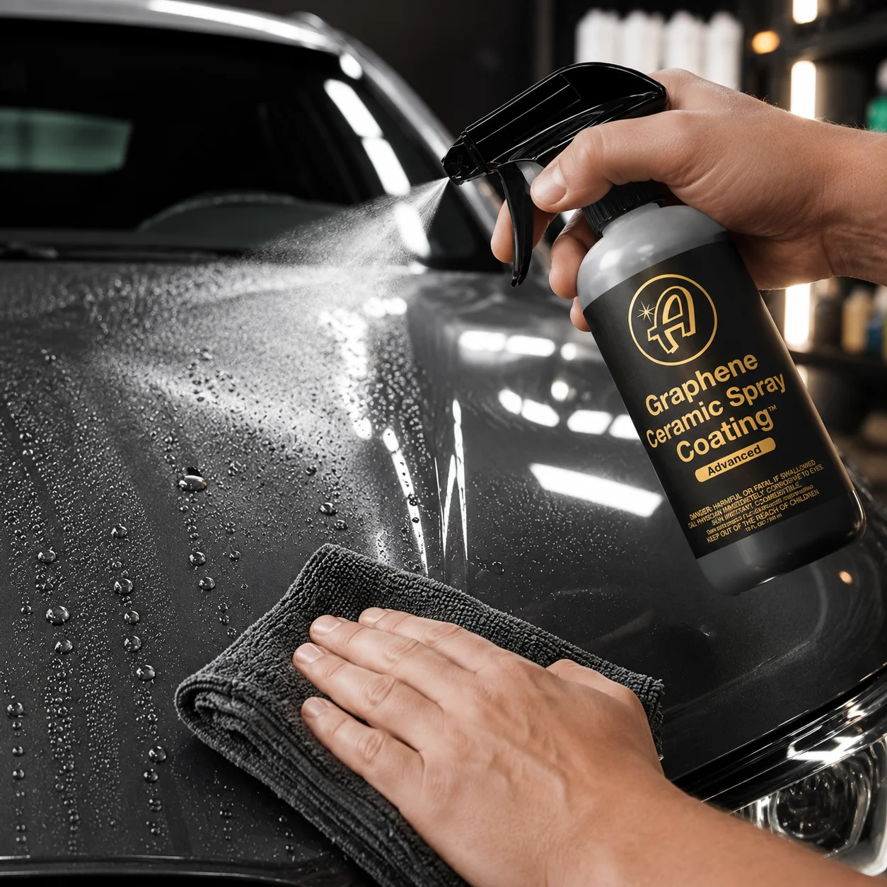 Graphene Ceramic Car Coating 10H for Cars 7+ Years of Protection Apply After Car Wash Clay Bar Car Buffer Polisher Motorcycle