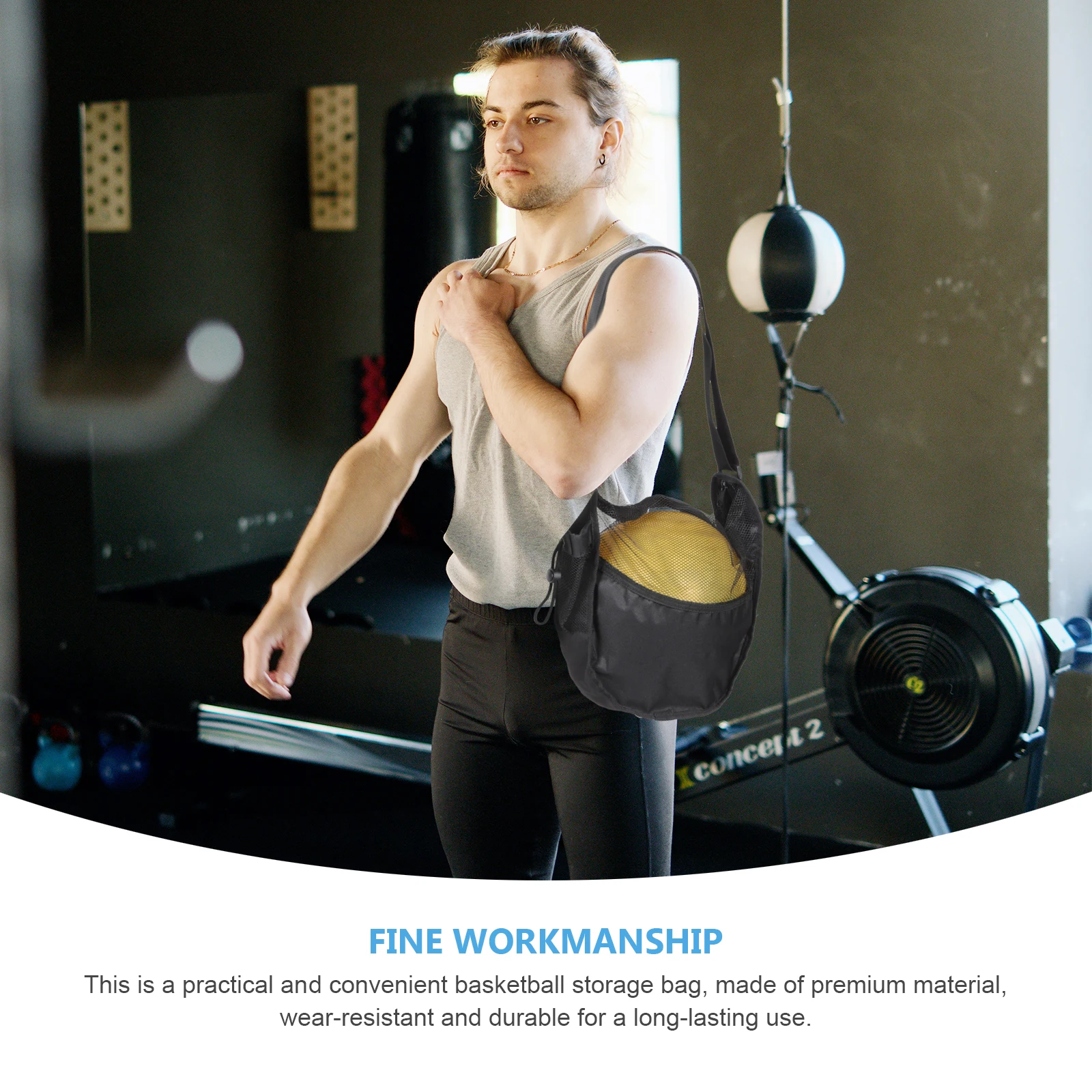 Basketbaltas Mesh Sportopslag Draagbare uitrusting Tassen Volleybalnethouder Draagtas Teamsport Opbergtas Basketbal