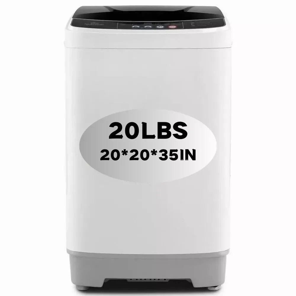 

Портативная стиральная машина 20 фунтов, компактная стирально-сушильная машина для дома с дренажным насосом