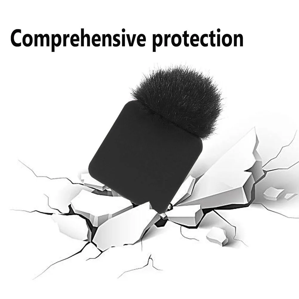3pcs/set Silicone Microphone Case for RODE Wireless Go II Microphone Anti-collision Protective Cover Microphone Accessories