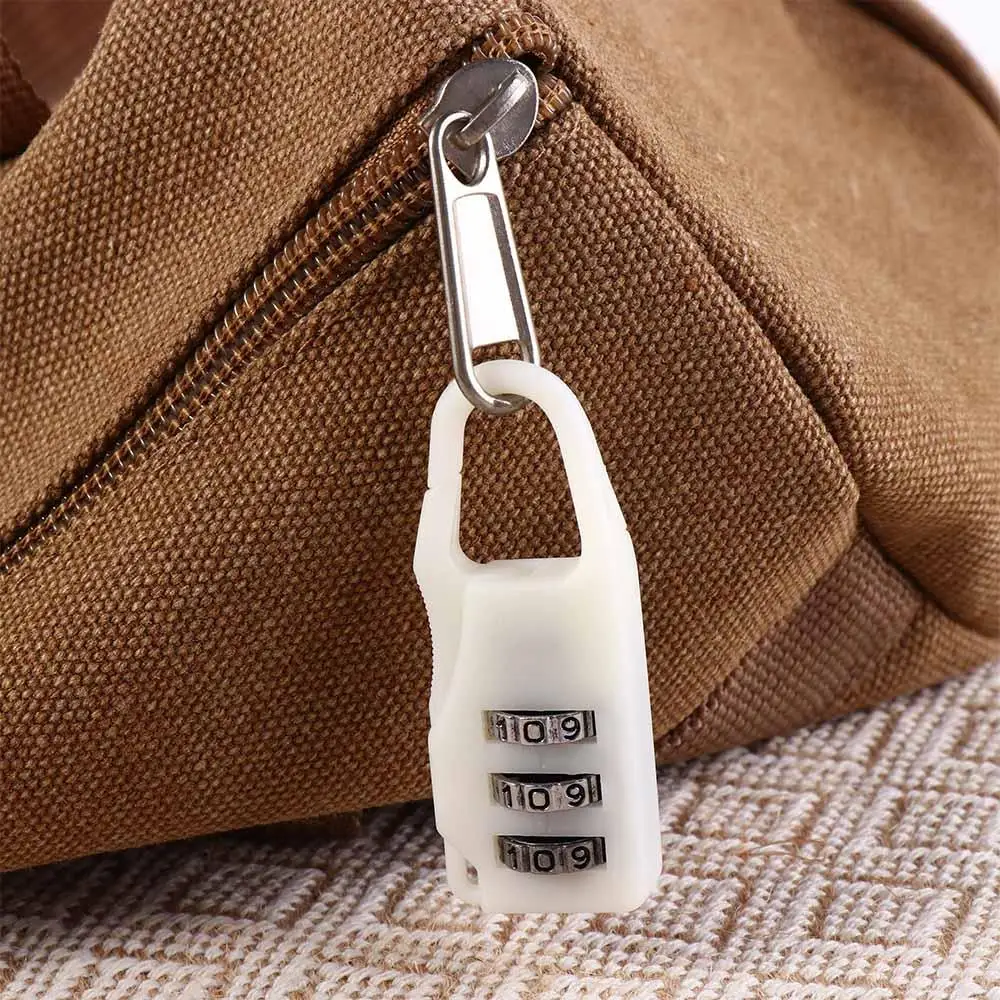 Digit Suitcase Combination Lock Plastic 3 Dial Digit Backpack Combination Lock Safty Luggage Travel Lock Bag Combination Padlock