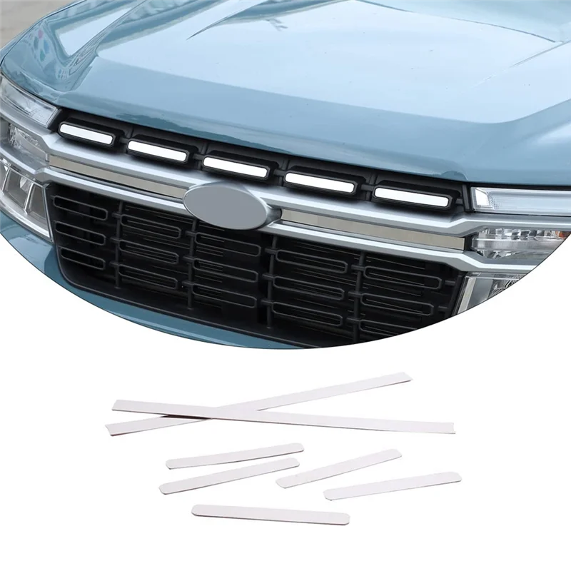 

Car Front Bumper Grille Mesh Inserts Covers Trim Decoration for Ford Maverick 2022 2023 Accessories