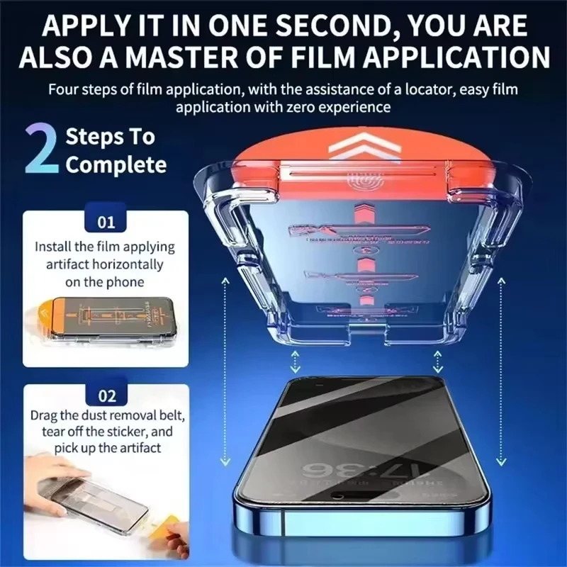 واقي شاشة للخصوصية للتركيب بدون غبار لهاتف Poco F6 M6 X6 Pro من الزجاج المقسى لهاتف Redmi Note 14C 13 12 11 10 9 8 Pro 13T