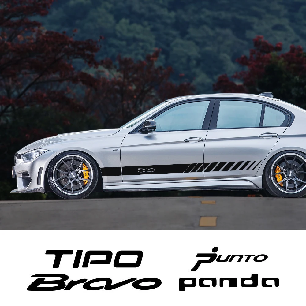 

Car Door Side Stickers For Fiat 500 PANDA PUNTO SEICENTO IDEA ARGO BRAVO FREEMONT LINEA SIENA Auto Accessories Vinyl Film Decals