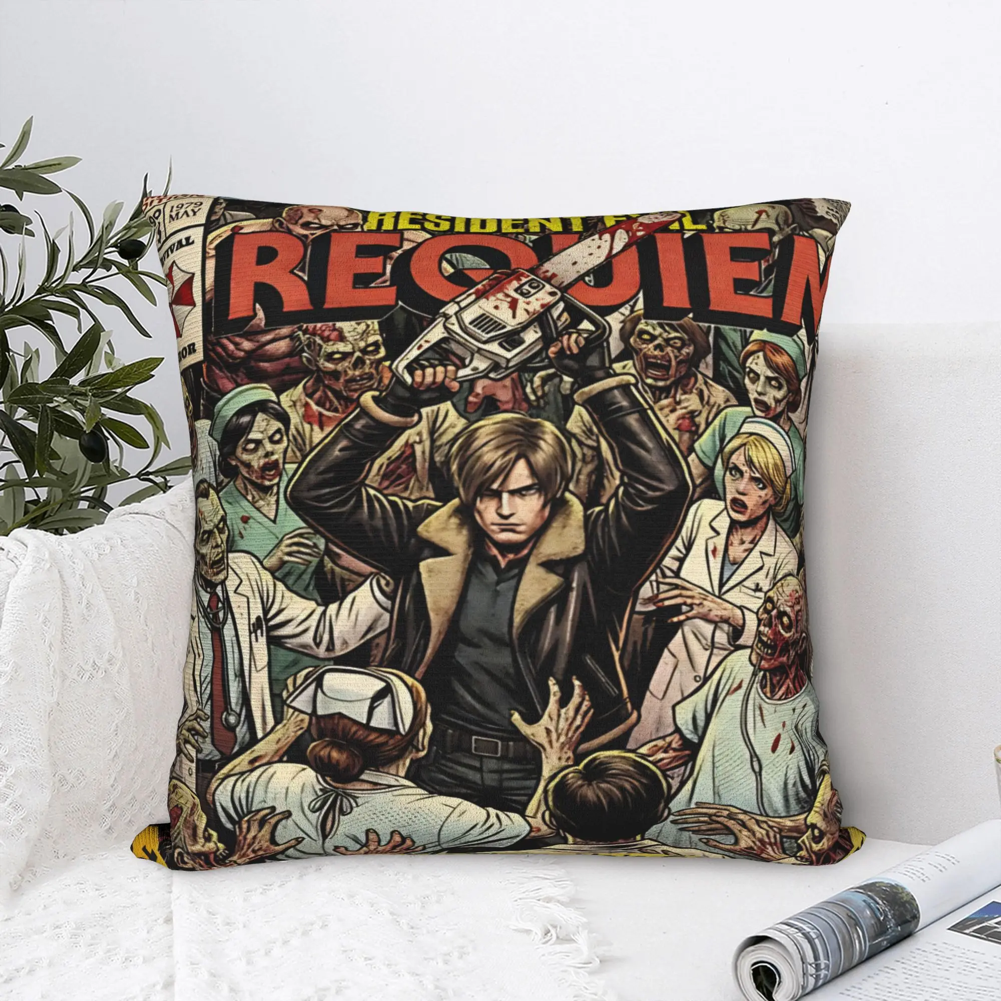 Pillow Case R-Residents Evils 9 Requiems Custom  Pillow Cover For Living Room Chair Novelty Pillowcases