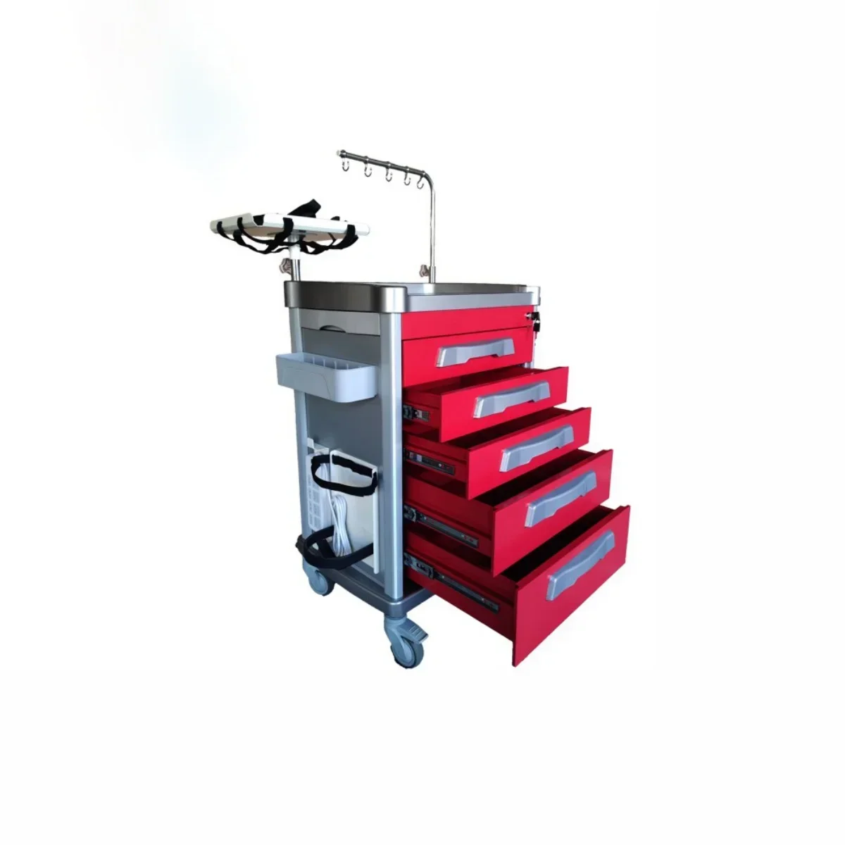 Wholesale Hospital Clinic Multi-functional Medical Trolley Cart Medical Trolley with Drawers Bucket