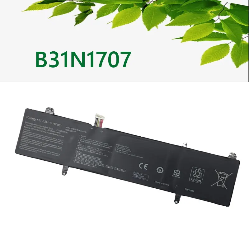 B31N1707 Laptop Battery For ASUS VivoBook S14 S410UQ S410UN S41OUN S4100V S4100VN S4200U X411UA X411UF X411UN X411UQ