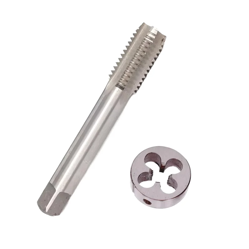 Right And Left Hand Thread Tap And Die Set Pieces High Speed Steel 14mm Outside Diameter