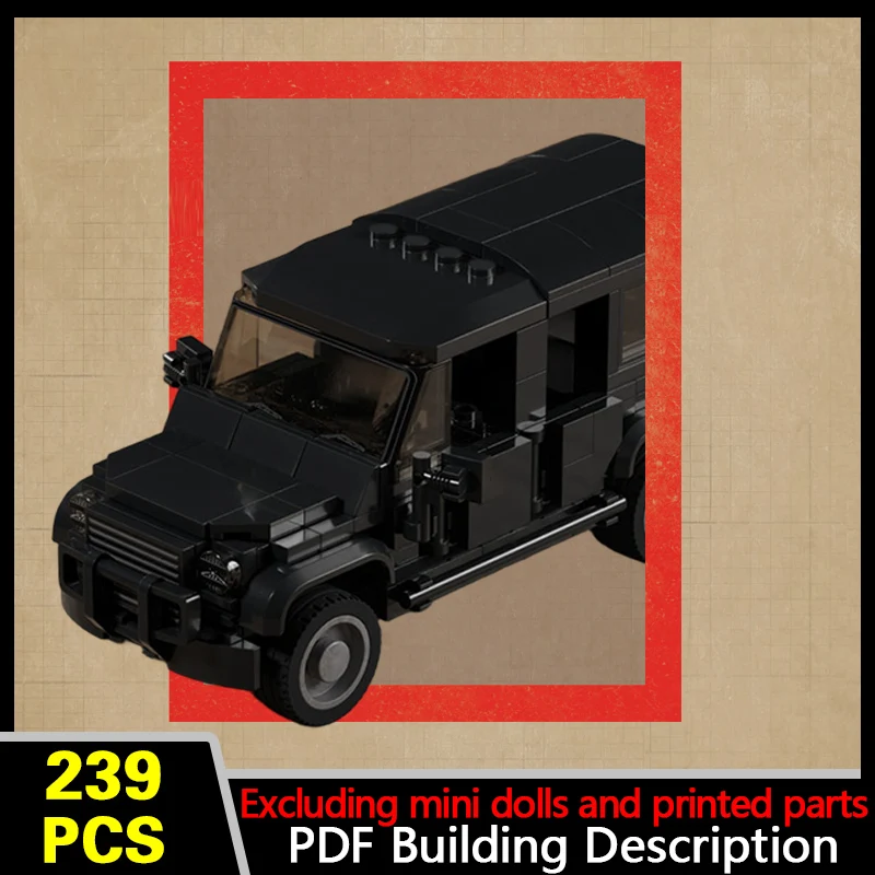 Light Utility Vehicle Model MOC Building Bricks War Equipment Modular Technology Gifts Holiday Assemble Children Toys Suit