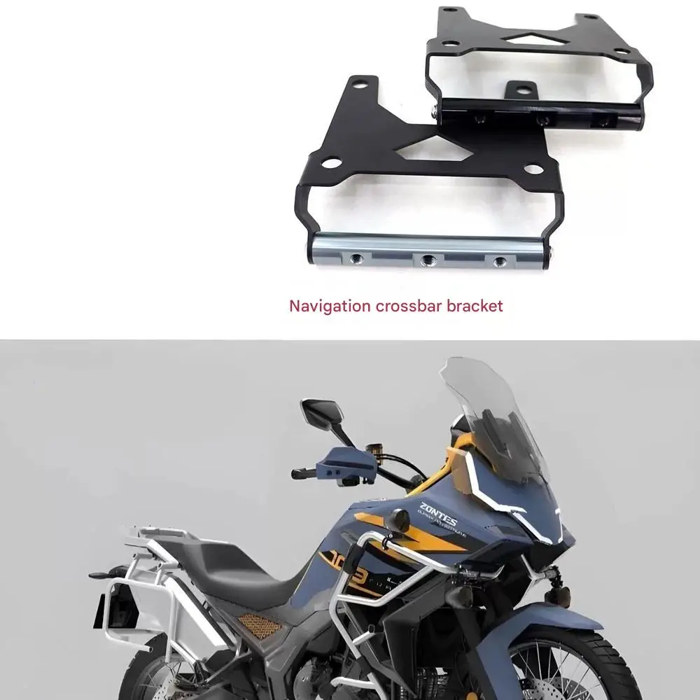 ZONTES 703F Integrated Crossbar Bracket, Extension Rod, Aluminum Alloy Crossbar Mobile Phone Navigation Bracket ZT F703 703F