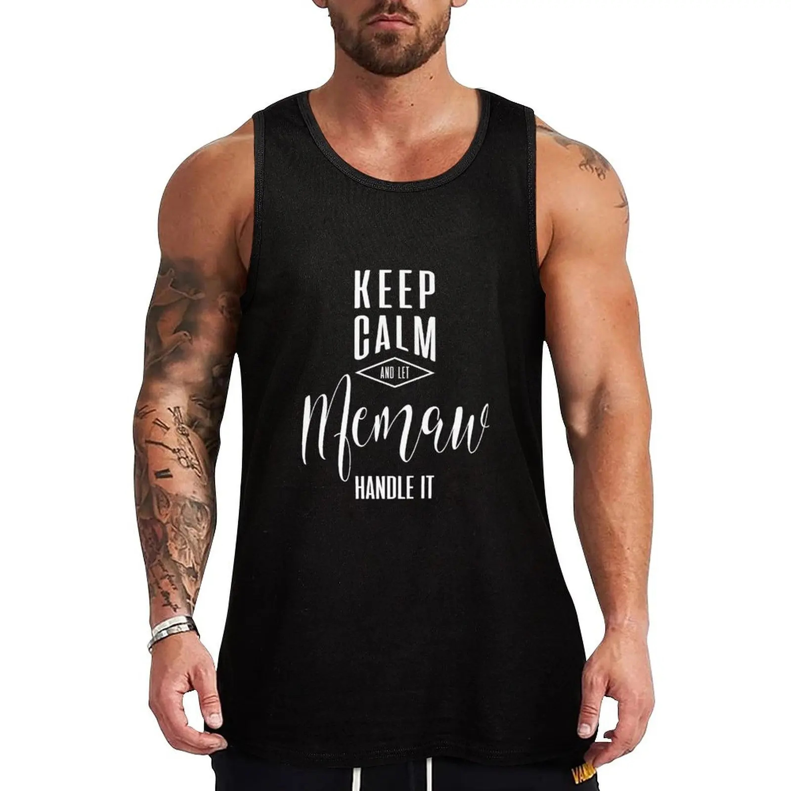 

Keep Calm Memaw Tank Top gym clothes men sports t-shirts for men sports clothes for men