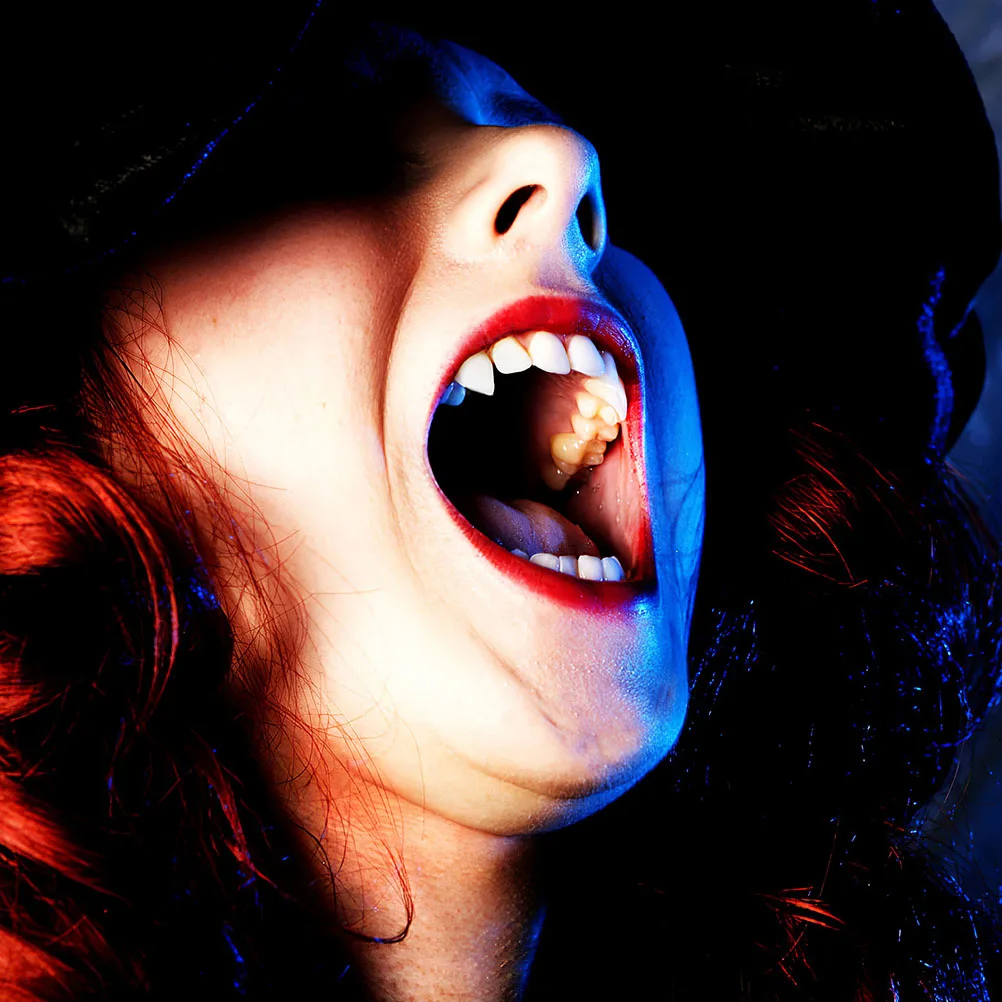 

12 шт. светящиеся протезы с клыками, креативные аксессуары для костюмов на Хэллоуин для взрослых