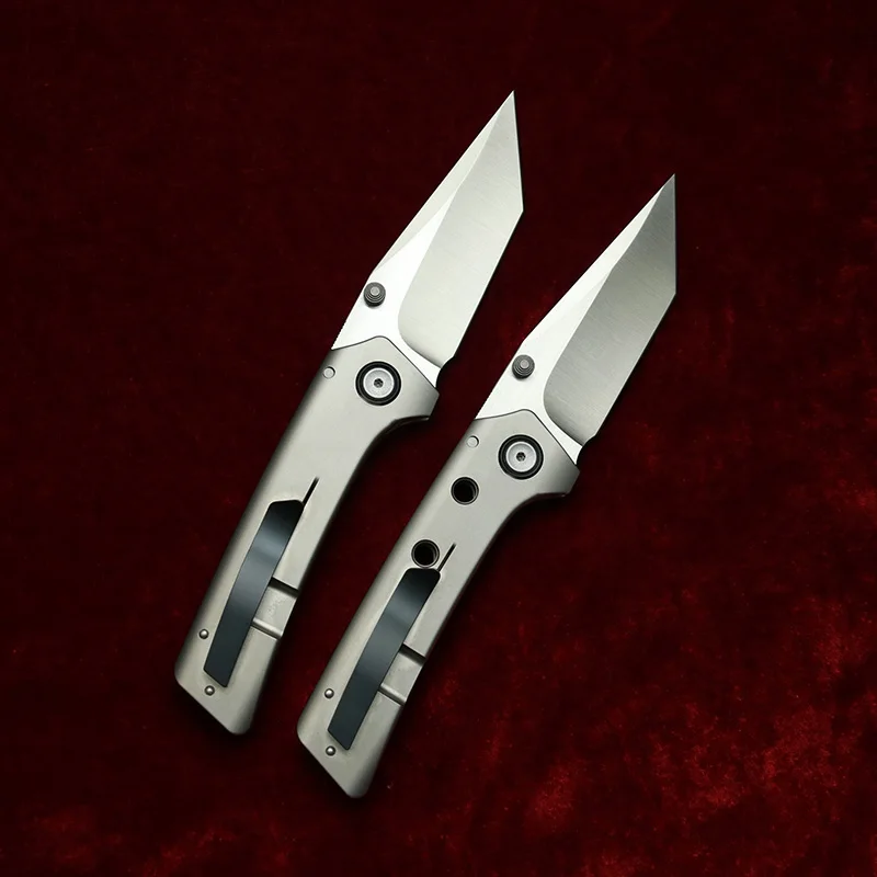 Image of LEMIFSHE 2026 154CM Klinge Titan-Griff Keramiklager Taschenmesser EDC-Werkzeug Camping Outdoor-Messer