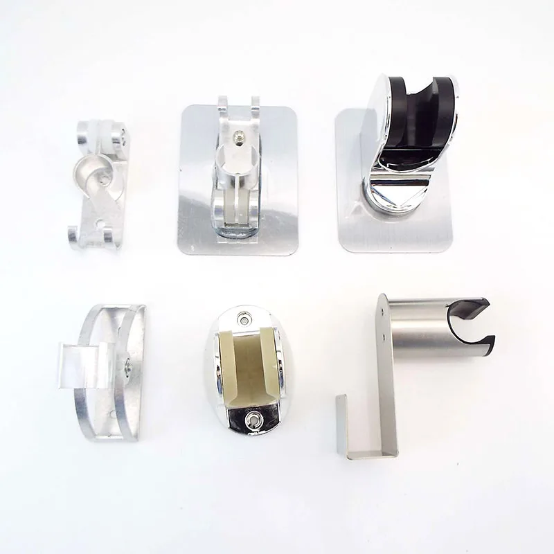 

Adjustable Shower Head Holder Self-Adhesive Wall Mounted Bracket head Fixed Base no drill Plate for wc Bathroom Accessories O1