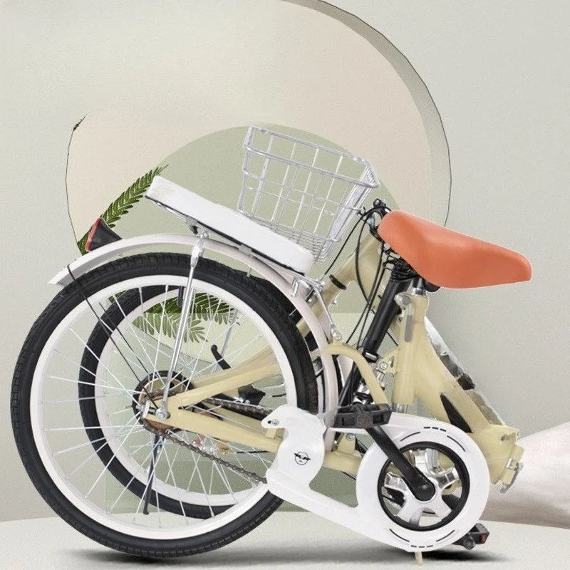

College students' ultra portable and non installation folding bicycles, adult non inflatable inch work commuting bicycles