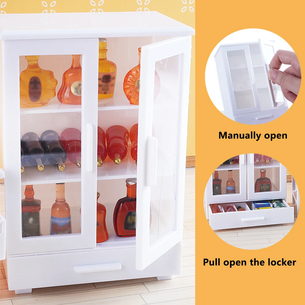 1:12 ドールハウスミニチュアオフィス家具セットシミュレーションコンピュータデスクモデル本棚ドールハウス装飾アクセサリー