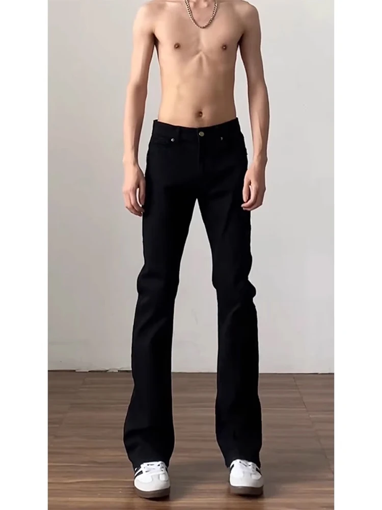 

Мужские джинсы Cleanfit Slim Fit с прямыми штанинами, черные, в стиле High Street, износостойкие, длинные брюки, молодежная мода