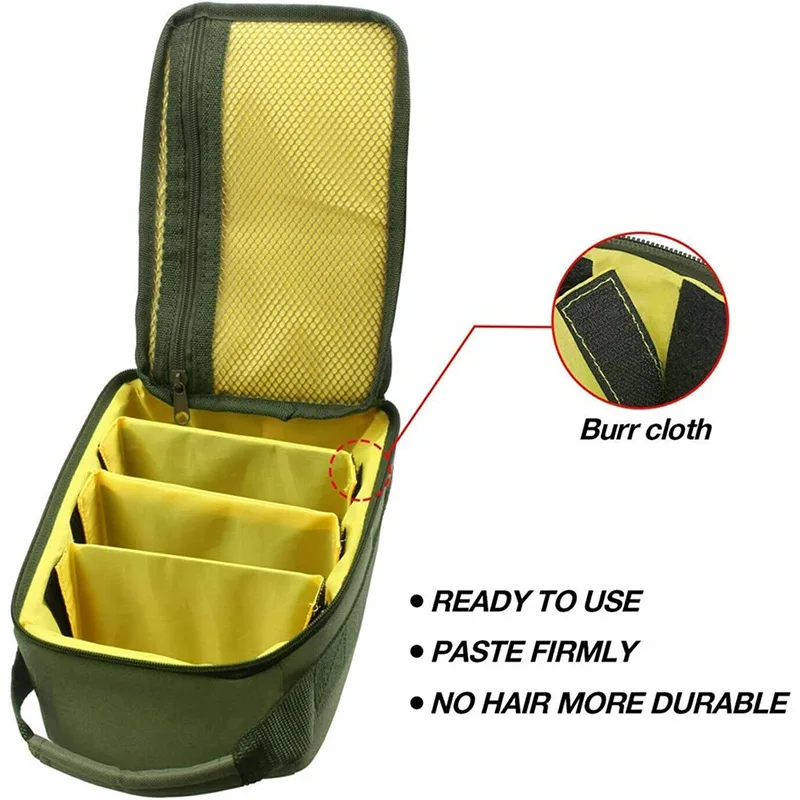 Lightweight polyester fishing line and fishing gear storage bag, zoned hand-held waterproof fishing bag