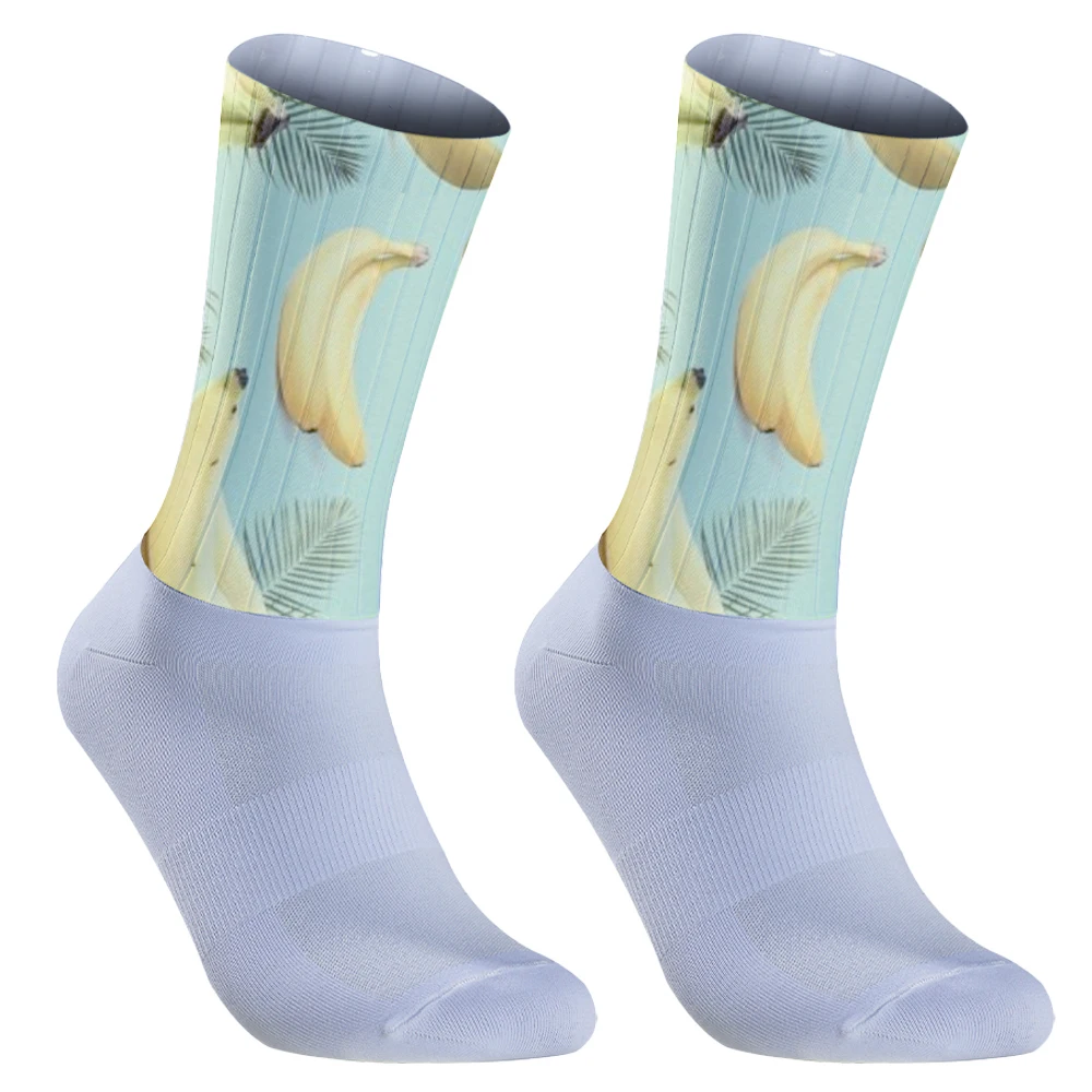 Chaussettes de cyclisme respirantes pour hommes et femmes, chaussettes de course à pied, compression à la mode, chaussettes d'escalade, chaussettes de marche et de randonnée, 1 paire