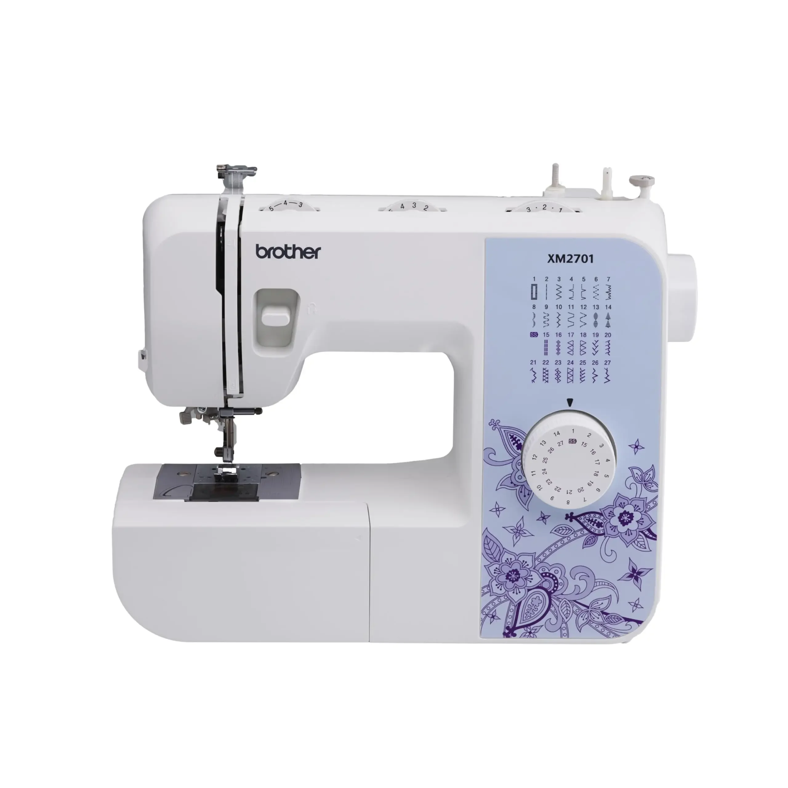 Sewing Machine XM2701 Lightweight Machine with 27 Stitches, 6 Included Sewing Feet Automatic Needle Threading Machine and Drop