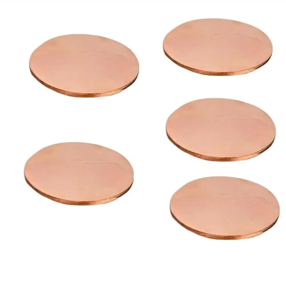 T2 لوحة النحاس النحاس النقي لوحة مستديرة ورقة وسادة ورقة دائرية سمك 0.3/0.5 مللي متر القرص قطر 10 15 20 25 30 35 40 45-300 مللي متر