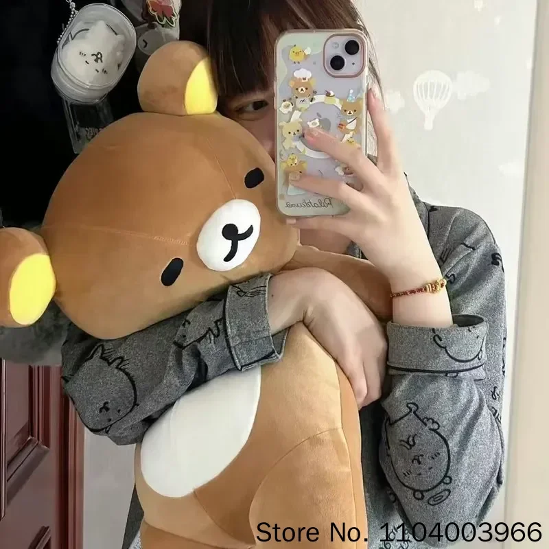 35cm Cartoon Rilakkuma Fatty Plush Doll Toys Sleeping Hug Pillow Sofa Cushion Room Decoration Toys Festival Surprise Gifts