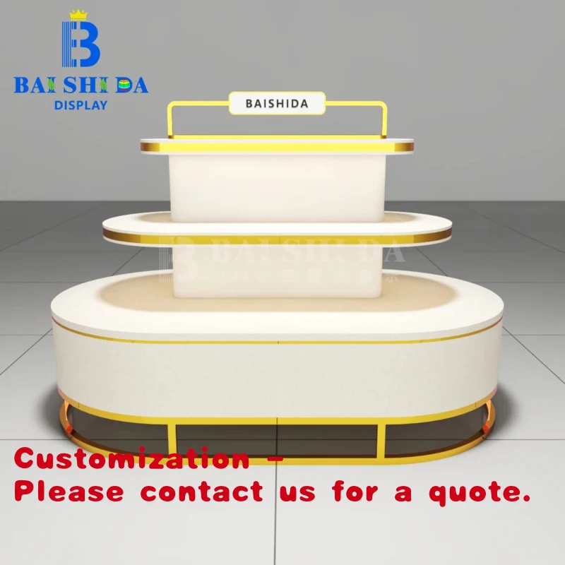 

custom.Luxurious LED Lighting Perfume & Cosmetic Display Cabinet MDF Shop Kiosk Design