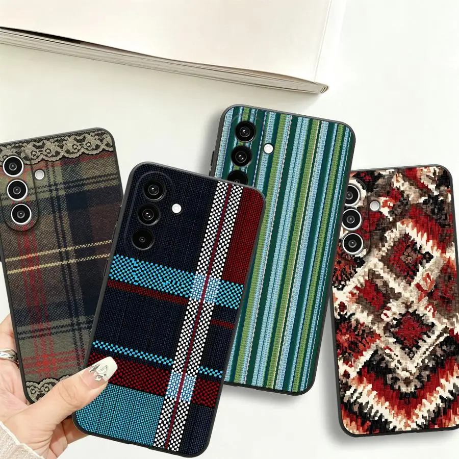 Pixel Tapestry Print Case for Samsung Galaxy A18 A57 A37 A06 A05 A25 A16 A15 A73 A51 A50 Phone Cover A70 A41 A52 A36 A53 A17 A55