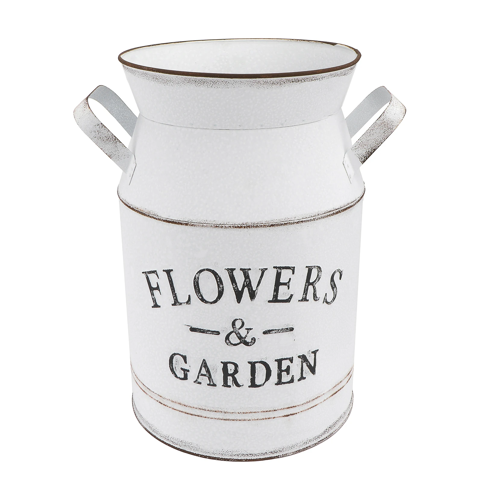 

Flower Arrangement Vase Retro Metal Kettle Decorative Living Room Bedroom Bar Ornament Galvanized Sheet